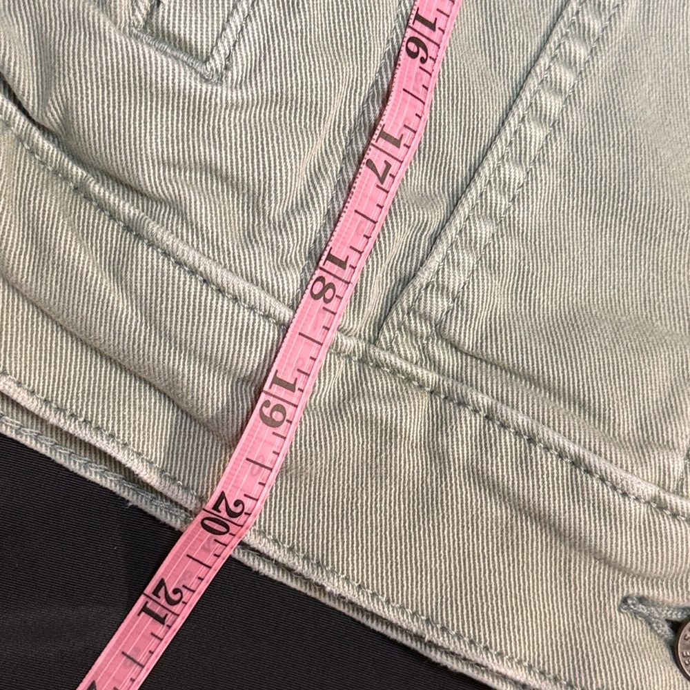 Sonoma The Everyday Jacket Women's XS Stretch Denim Jean Button Up Green Pockets - Picture 13 of 16